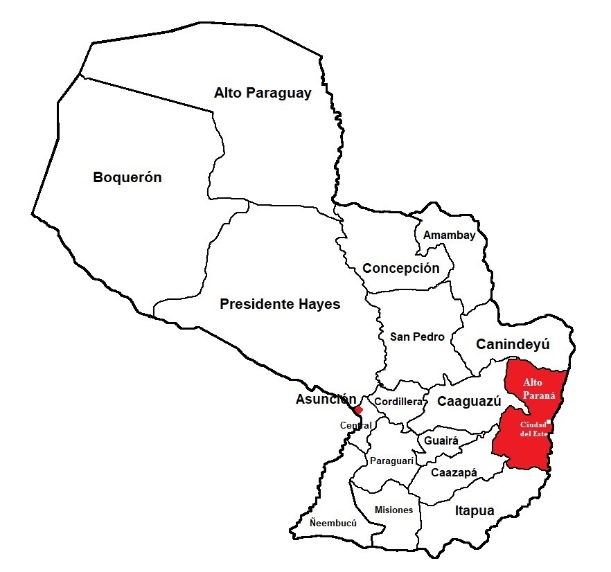 Region Alto Parana Paraguay