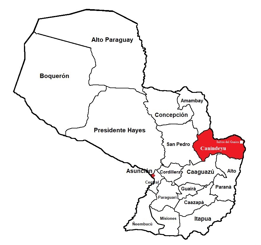 Region Canindeyu Paraguay