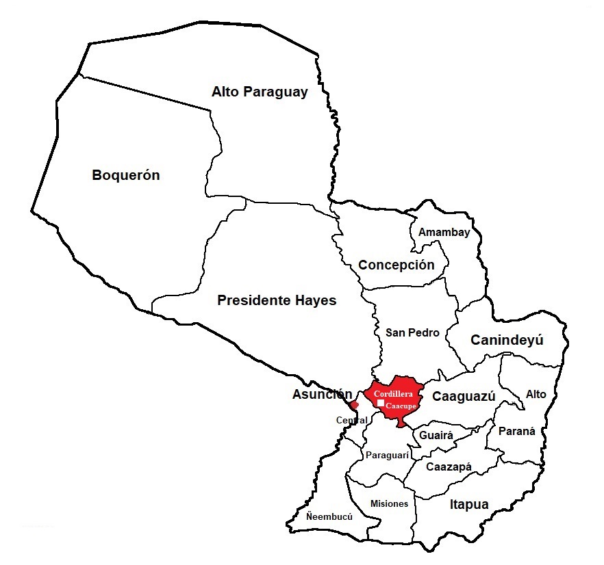Region Cordillera Paraguay